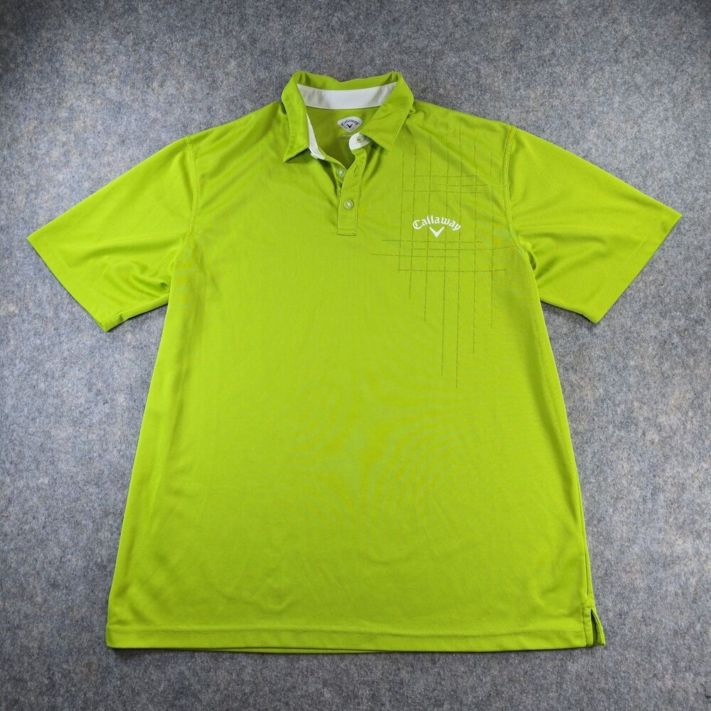 Callaway Golf Polo Shirt Men’s XXL Green Performance Stretch Athletic Activewear